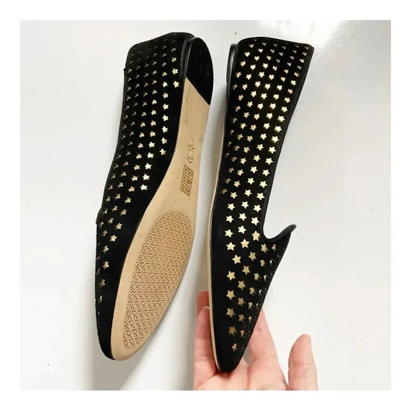 NEW Tory Burch Olympia Suede Embossed Star Loafer Flats size 10.5 - Picture 8 of 13